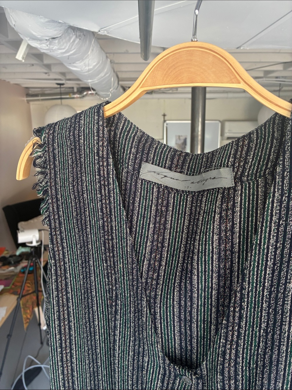 RAQUEL ALLEGRA Stripe Tank Shirt Dress
Sz 2